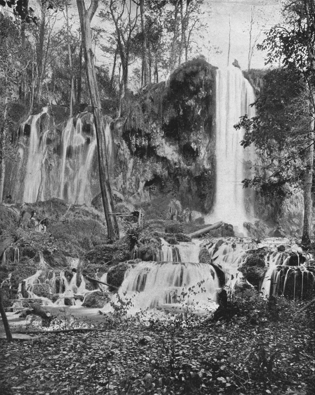 Deer Lick Falls, Mineral Springs, Virginia, ABD, c1900. by Unbekannt