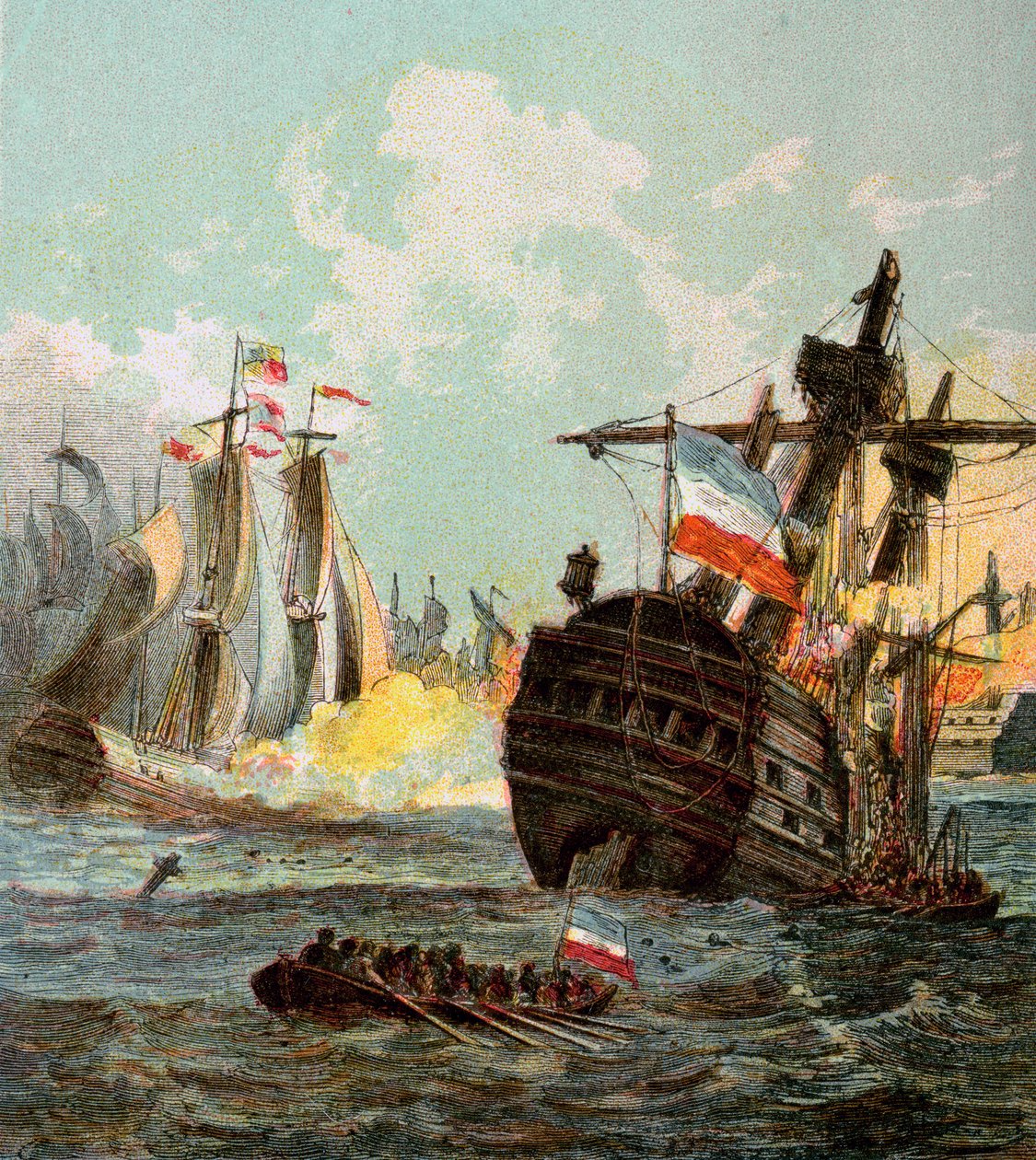 Hollanda Filosunun Yenilgisi, 1666 c1850s by Unbekannt