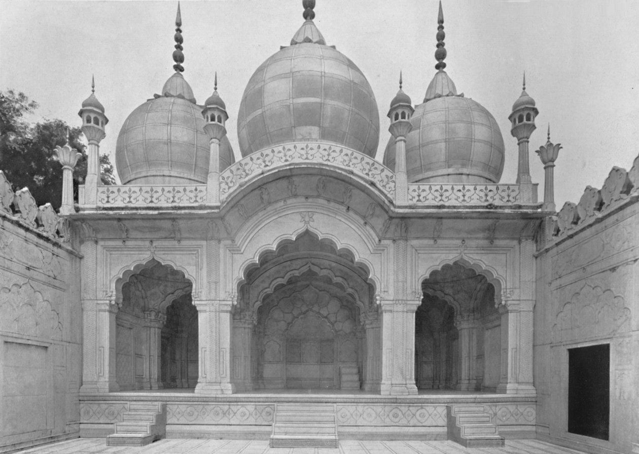 Delhi. Moti Musjid veya İnci Camii, c1910. by Unbekannt
