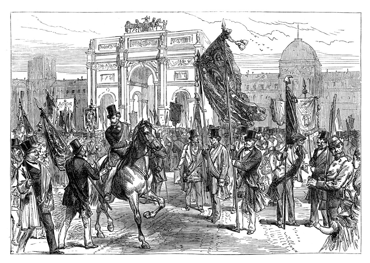 Paris Masonlarının Gösterisi, Fransa, 1870 19. Yüzyılın Sonları by Unbekannt