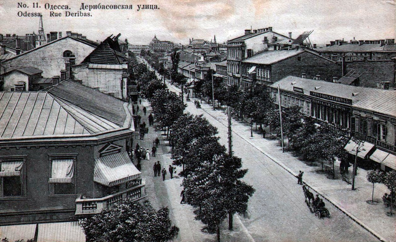 Deribasovskaya Caddesi, Odessa, Rusya, 19. yüzyıl ortası by Unbekannt