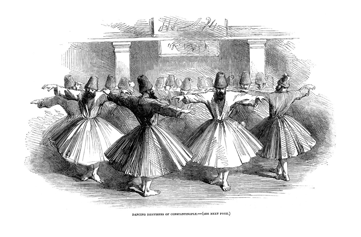 Dervişler, Konstantinopolis, Türkiye, 1853 by Unbekannt