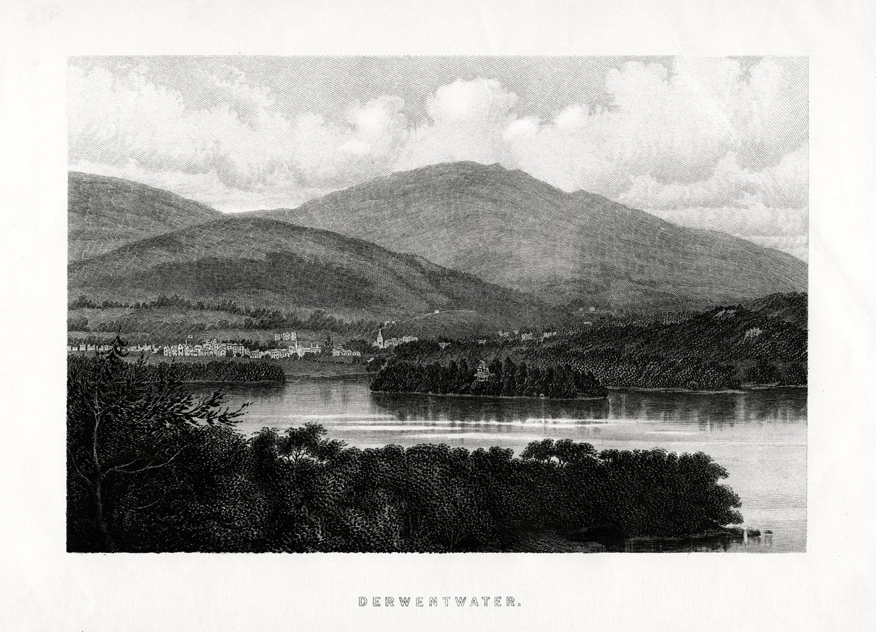 Derwentwater, Göller Bölgesi, Cumbria, 1896 by Unbekannt