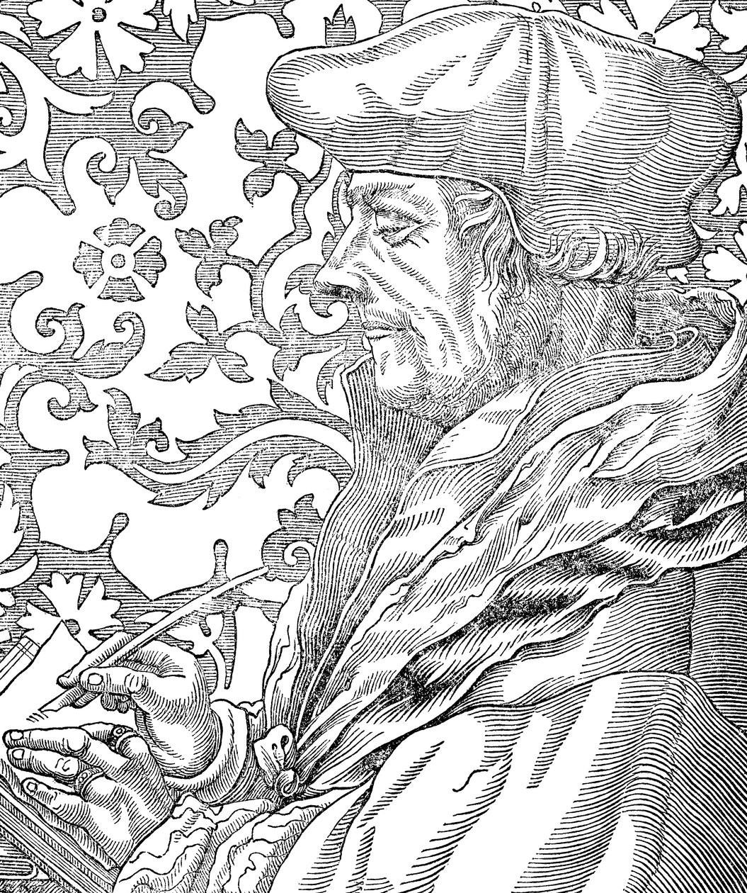 Desiderius Erasmus, 15.-16. yüzyıl Hollandalı hümanist ve bilim adamı, 19. yüzyıl by Unbekannt
