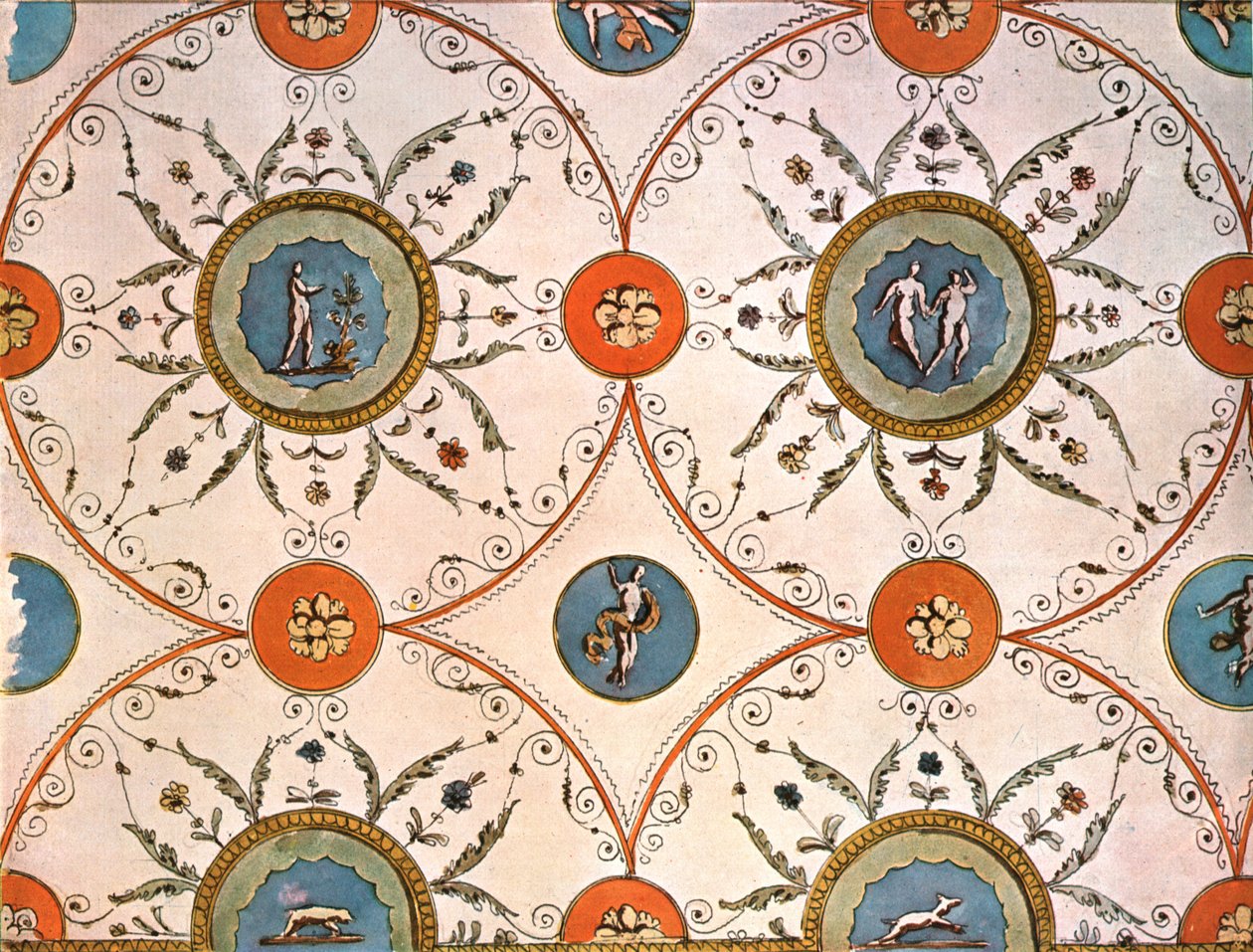 Tavan boyaması için tasarım, İtalya, 1928. by Unbekannt