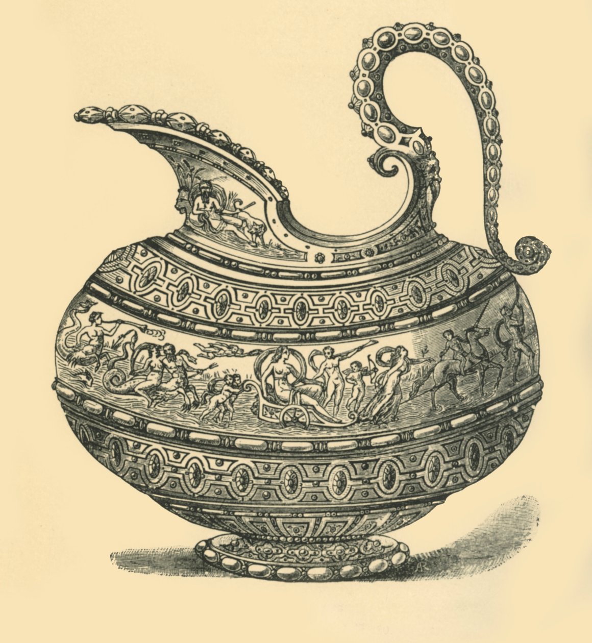 Bir sürahi tasarımı, 1881. by Unbekannt