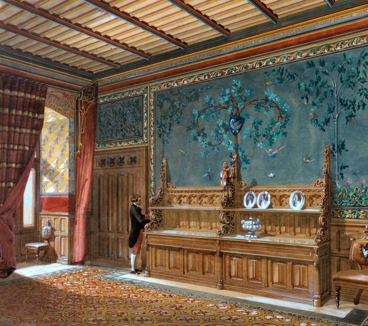 Bir iç mekan tasarımı, 1868 by Unbekannt
