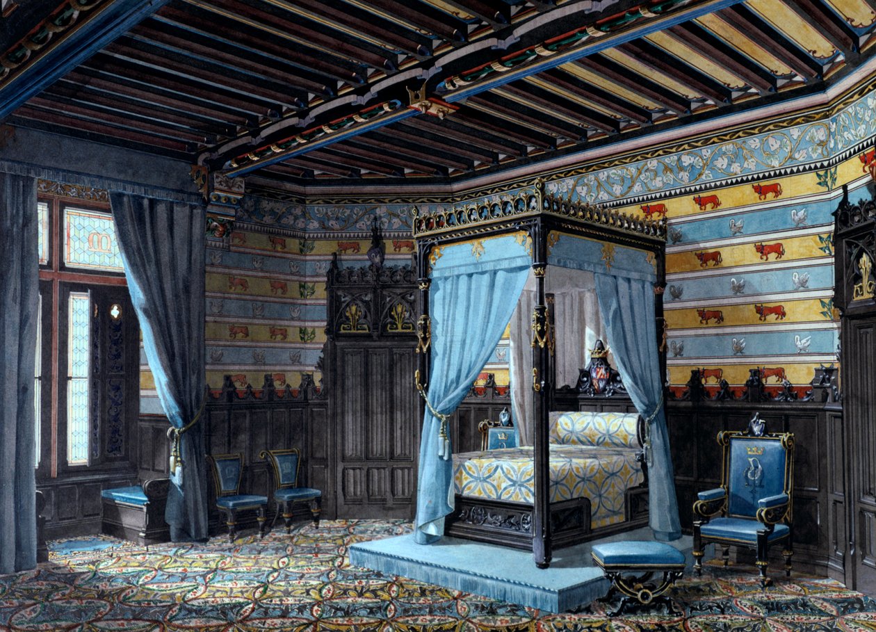 Bir iç mekan tasarımı, 1868 by Unbekannt
