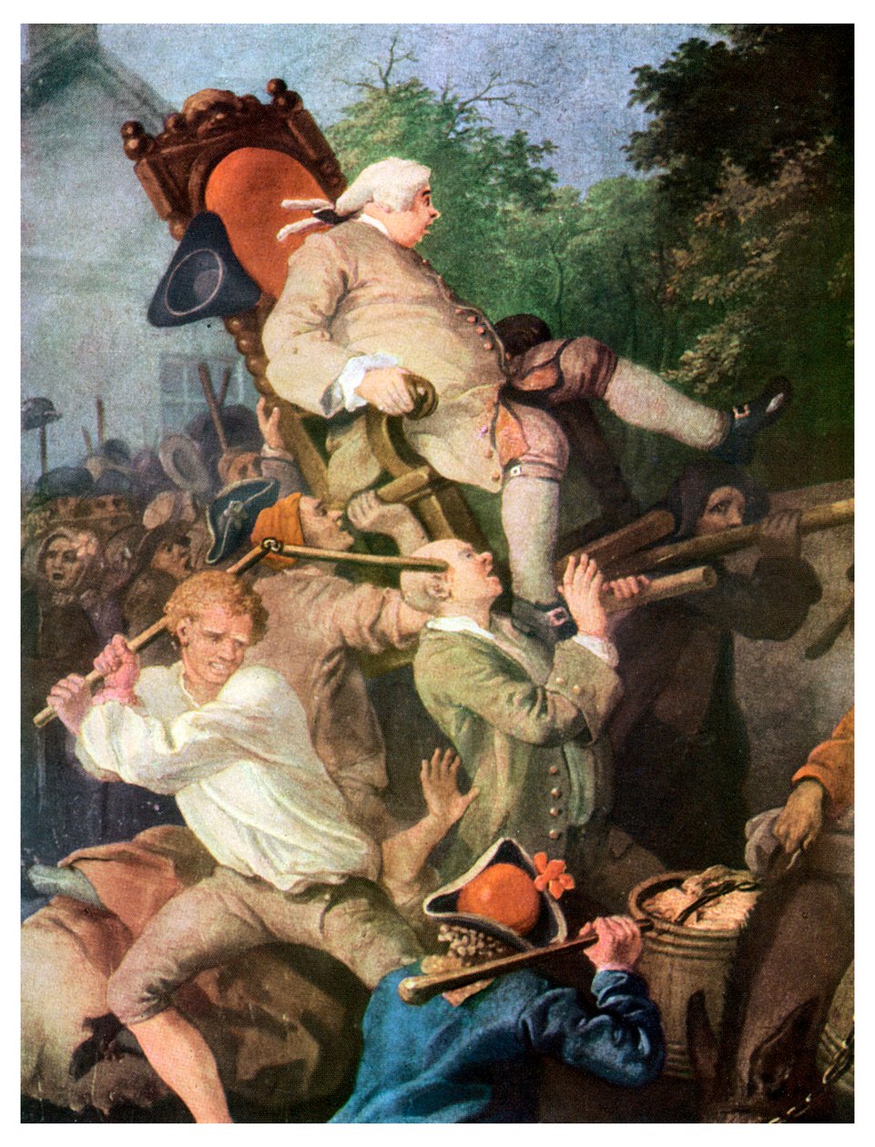 Üyeye Başkanlıktan Detay, William Hogarth, 1755 1956 by Unbekannt