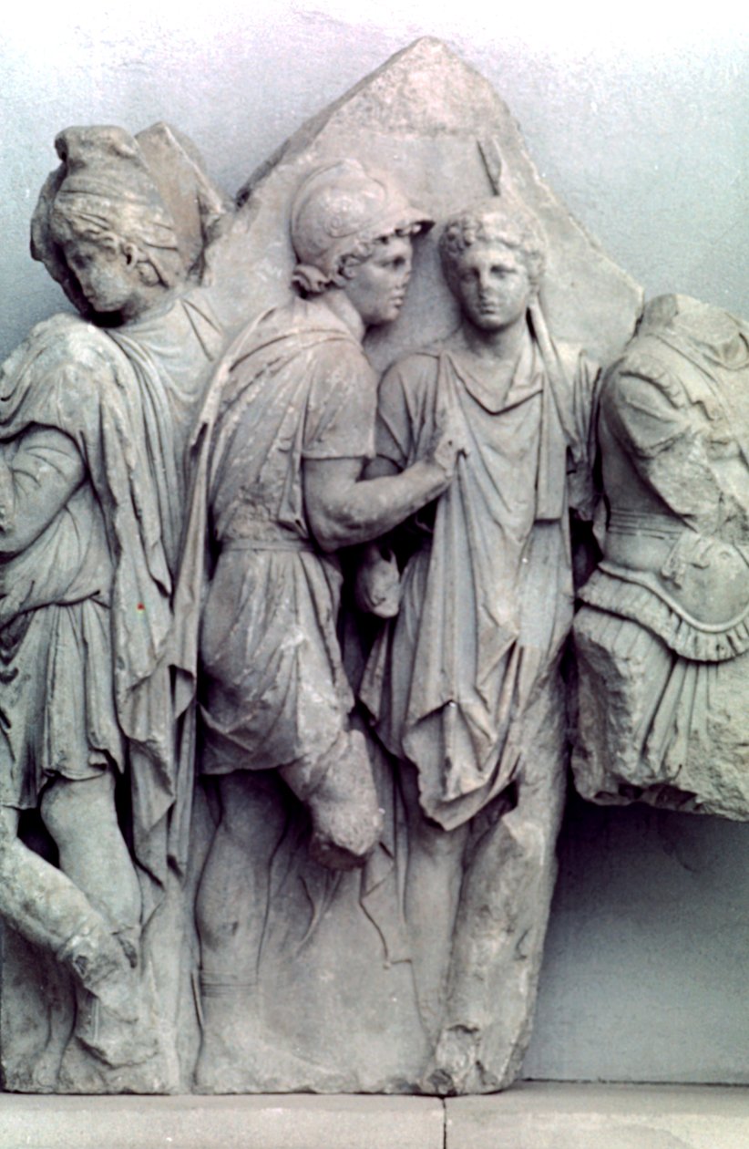 Bergama sunağının Telephus Frizinden detay, MÖ 164-156 by Unbekannt