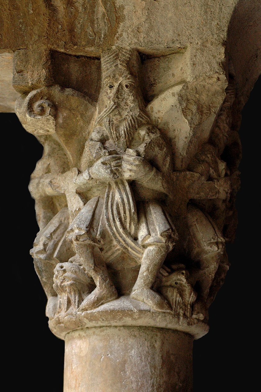 Sant Pere de Galligants manastırındaki bir başkentin detayı, 12. yüzyıl by Unbekannt