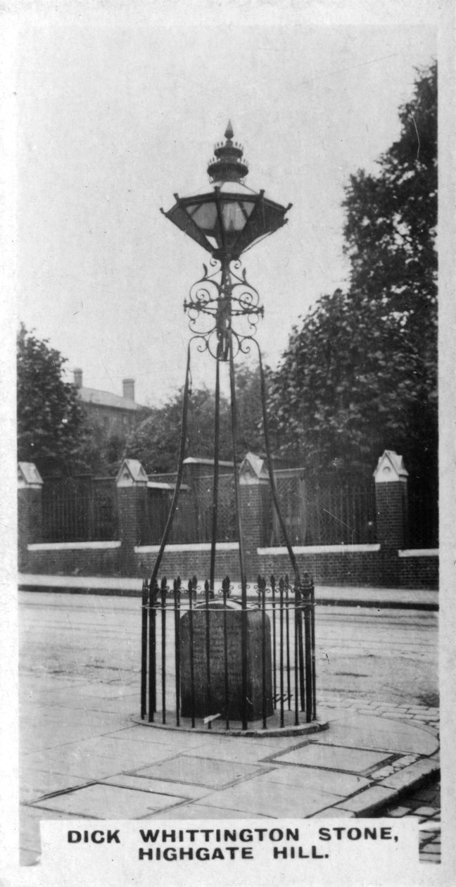 Dick Whittington Stone, Highgate Hill, Londra, 1920