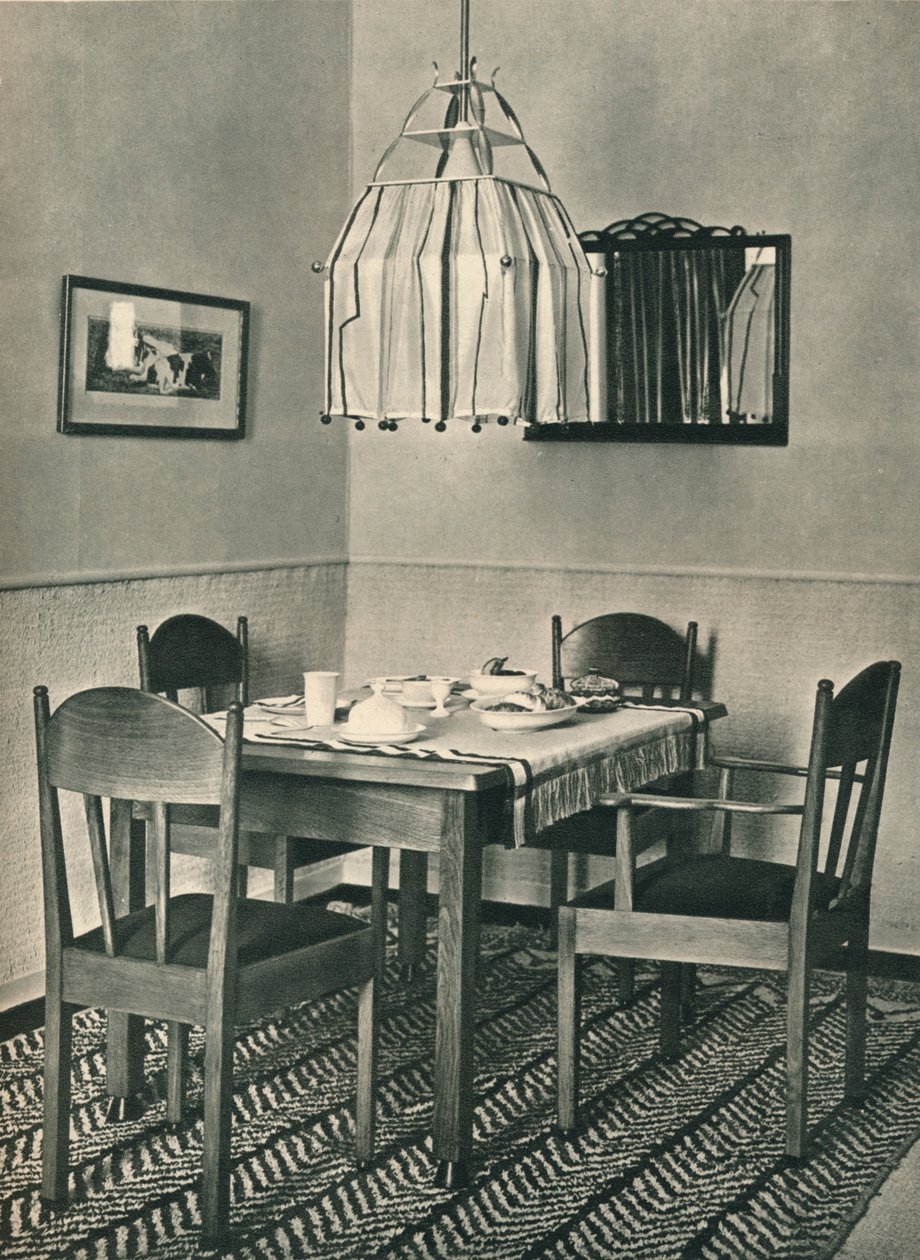 Willem Penaat tarafından tasarlanan Yemek Masası ve Sandalyeler, 1928 by Unbekannt