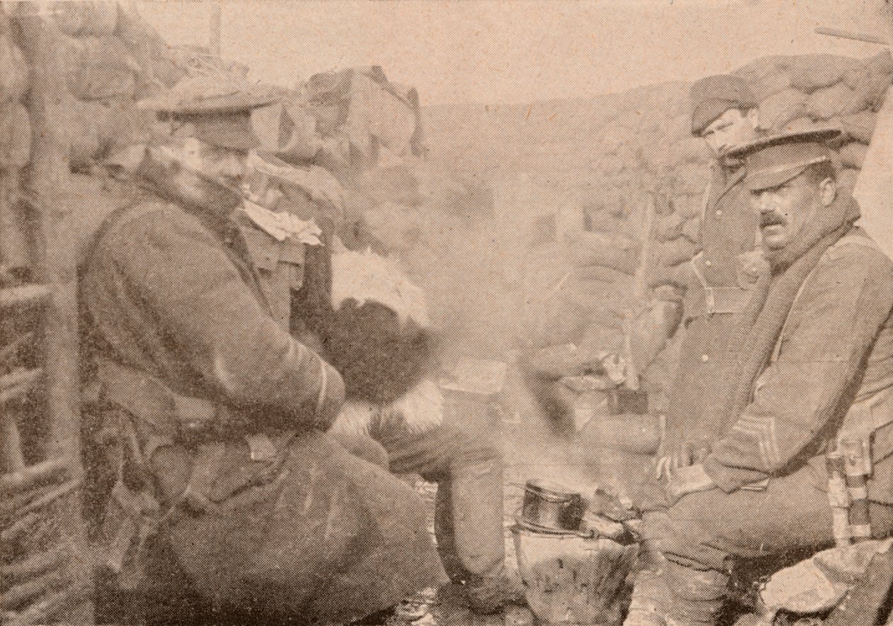 Siperlerde akşam yemeği, c1915 1928 by Unbekannt