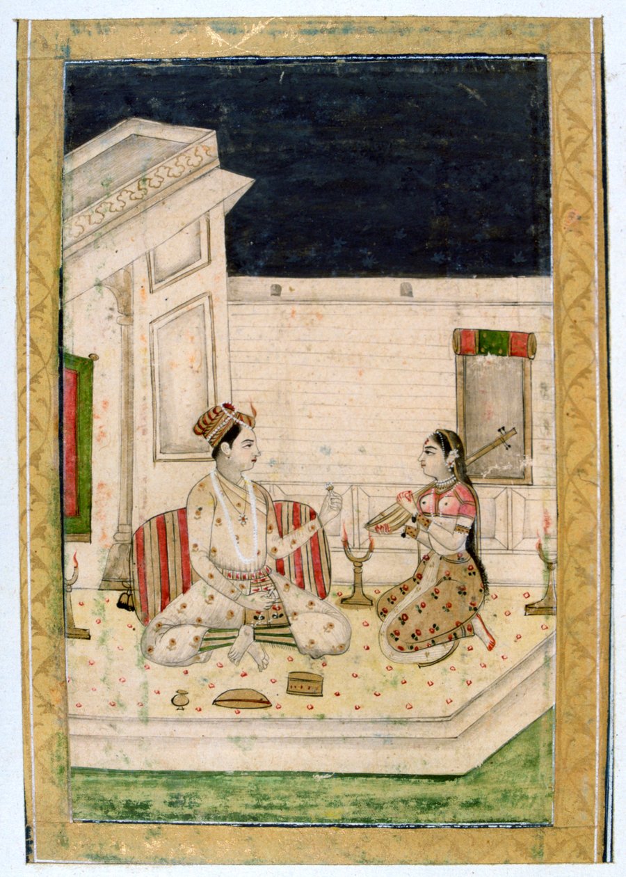 Deepka Light Raga, Ragamala Albümü, Rajasthan Okulu, 19. Yüzyıl by Unbekannt