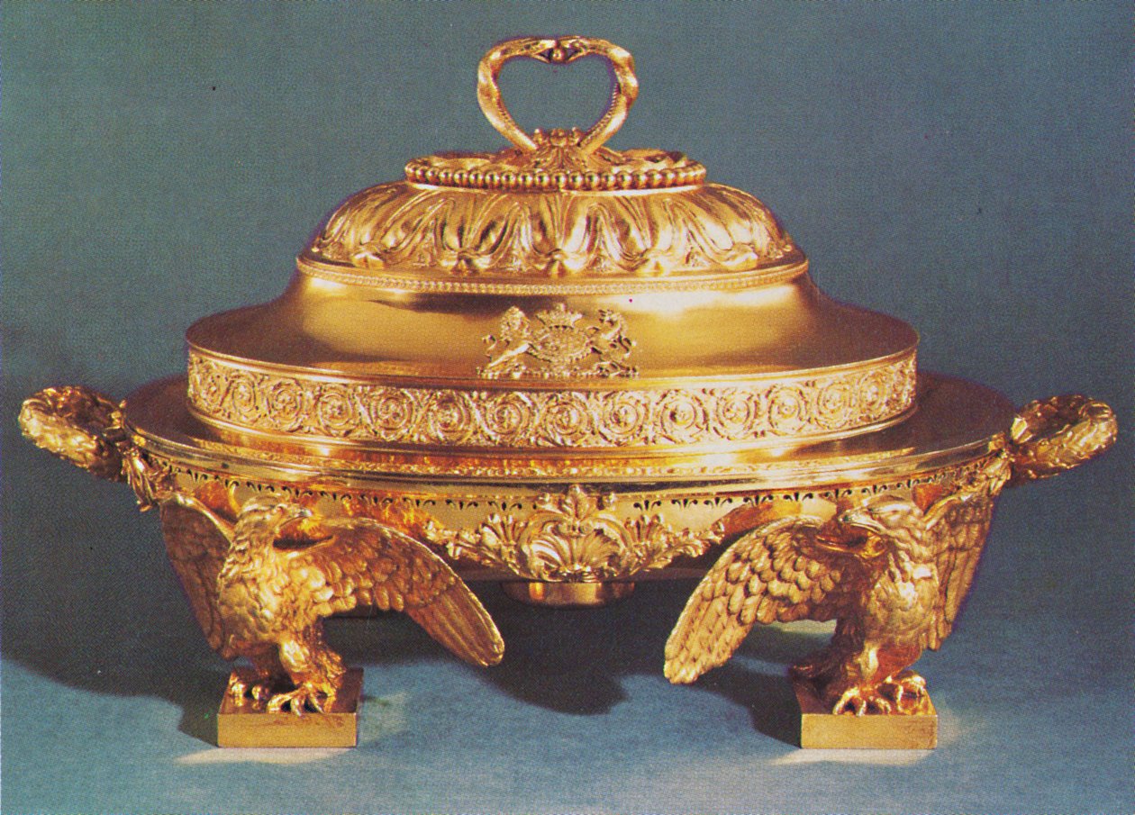 Bulaşık ısıtıcısı ve kapağı, c.1820, 1953 by Unbekannt