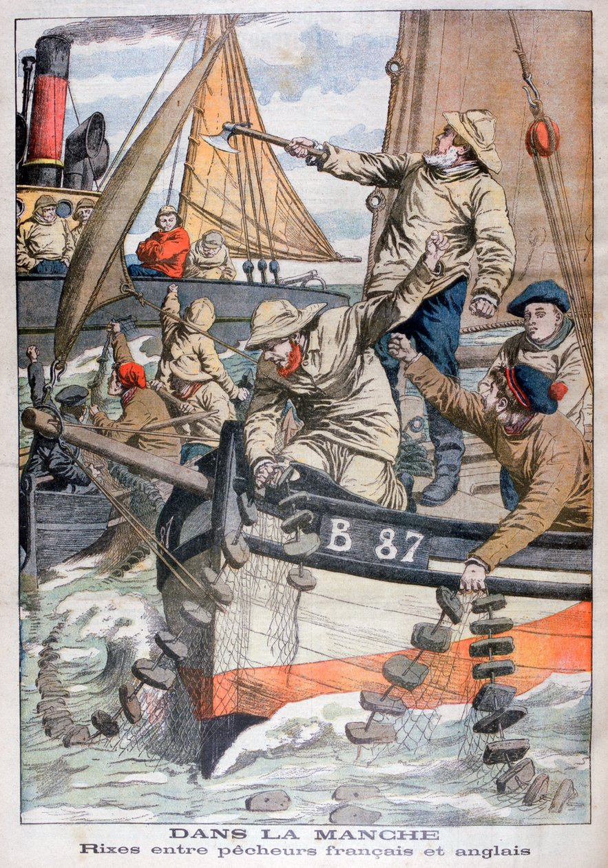 Kanaldaki Fransız ve İngiliz balıkçılar arasındaki anlaşmazlık, 1904 by Unbekannt