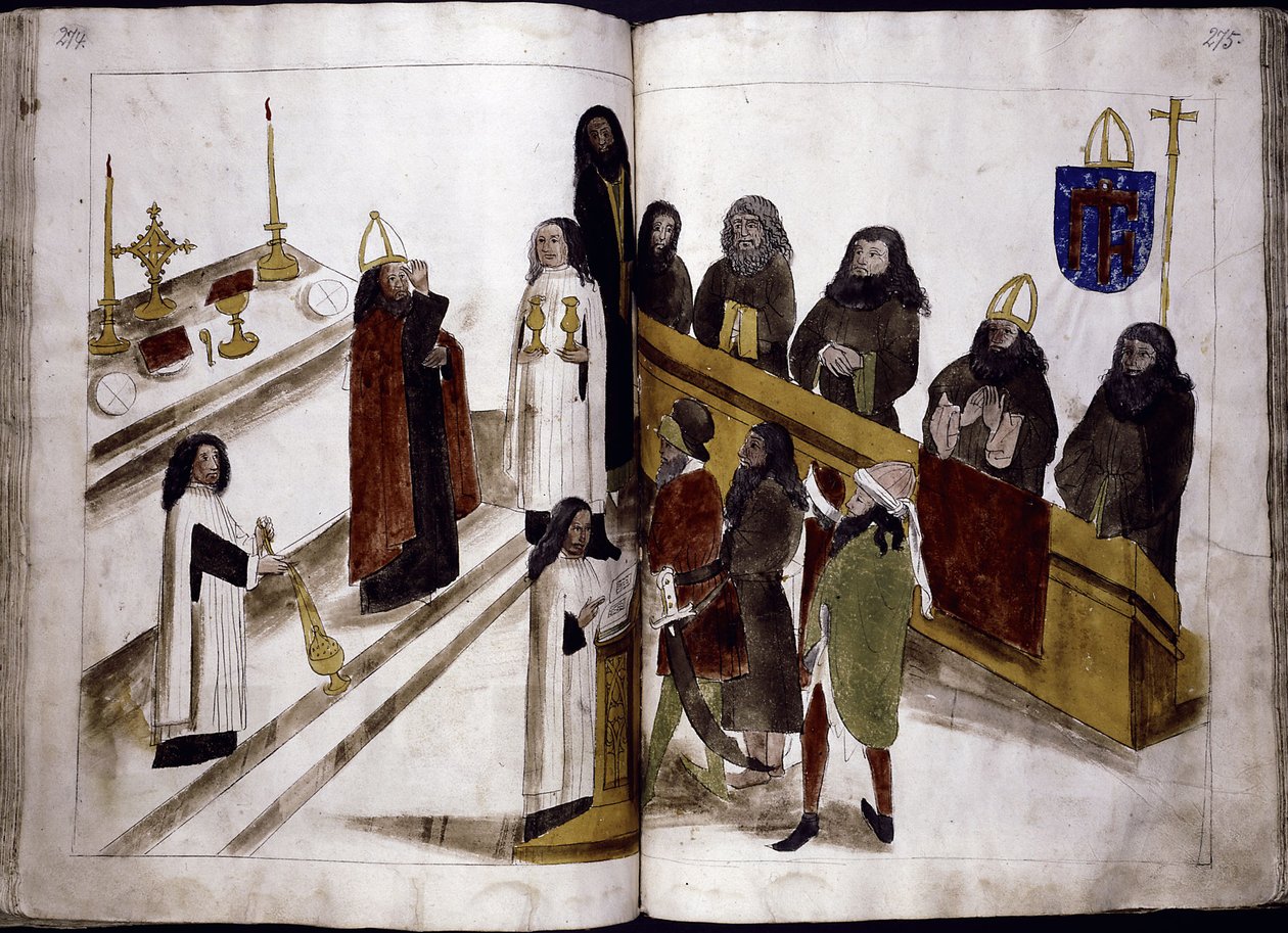 Yunan ortodoks ayinine göre ilahi hizmet: Ulrich Richental Constance Konseyi, 1414-1418 by Unbekannt
