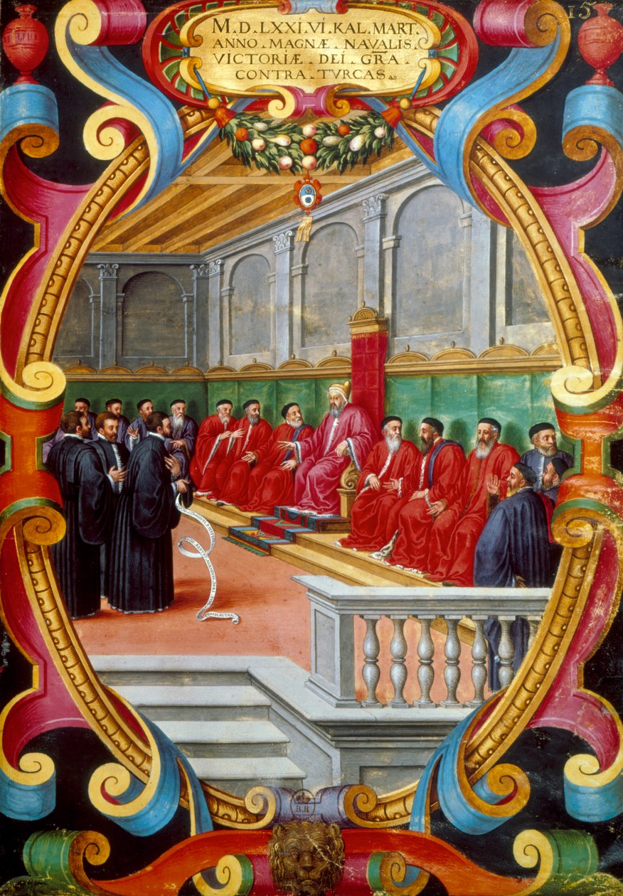 Venedik Doge ve danışmanı, 16. yüzyılın sonlarında by Unbekannt