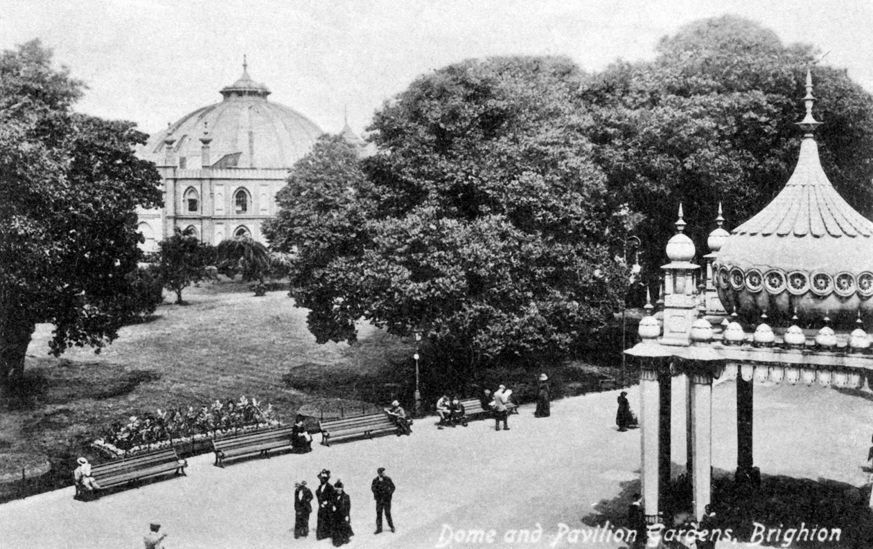Kubbe ve Pavilion Bahçeleri, Brighton, 20. yüzyılın başlarında by Unbekannt
