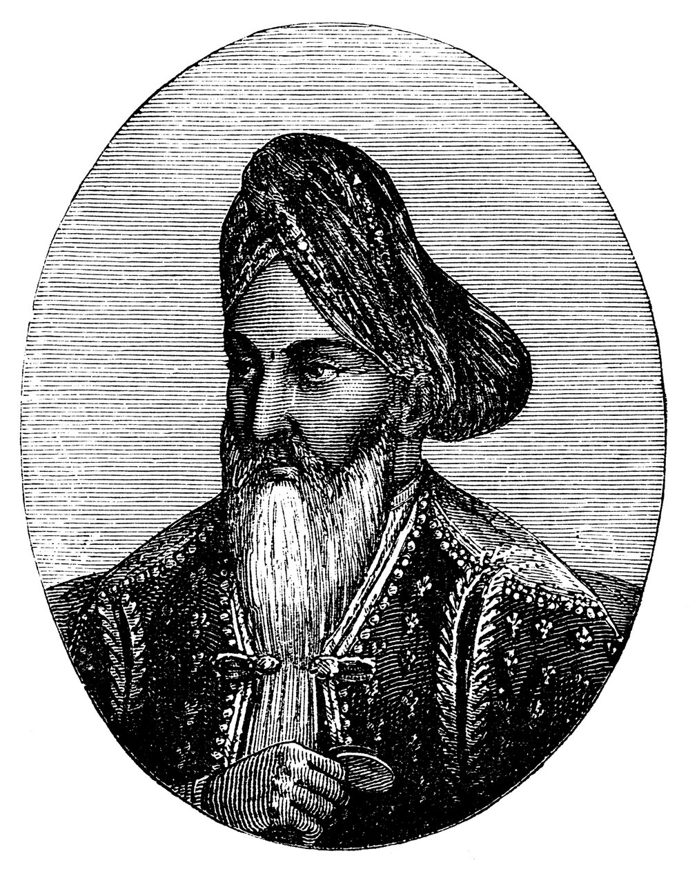 Dost Muhammed Han 1793-1863 Afganistan hükümdarı, c1880 by Unbekannt