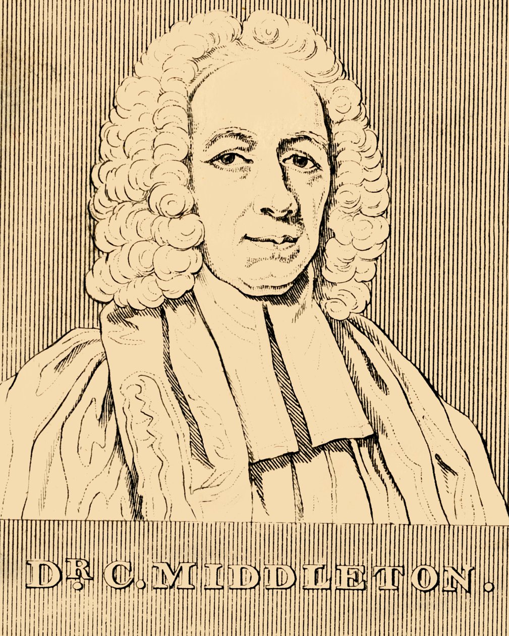 Dr. C. Middleton, 1683-1750, 1830. by Unbekannt