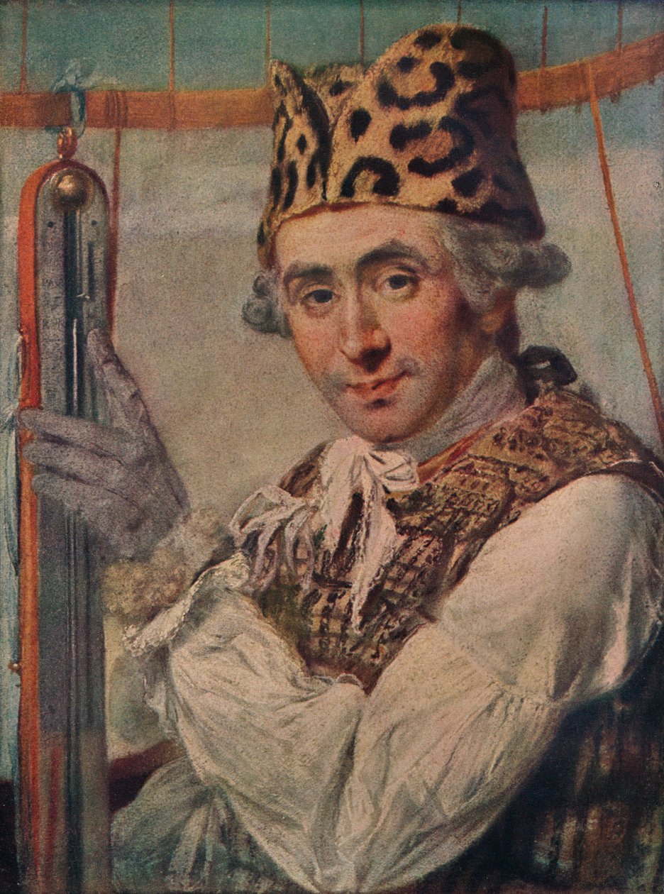 Dr John Jeffries, Amerikalı baloncu, 1786. 1911 by Unbekannt
