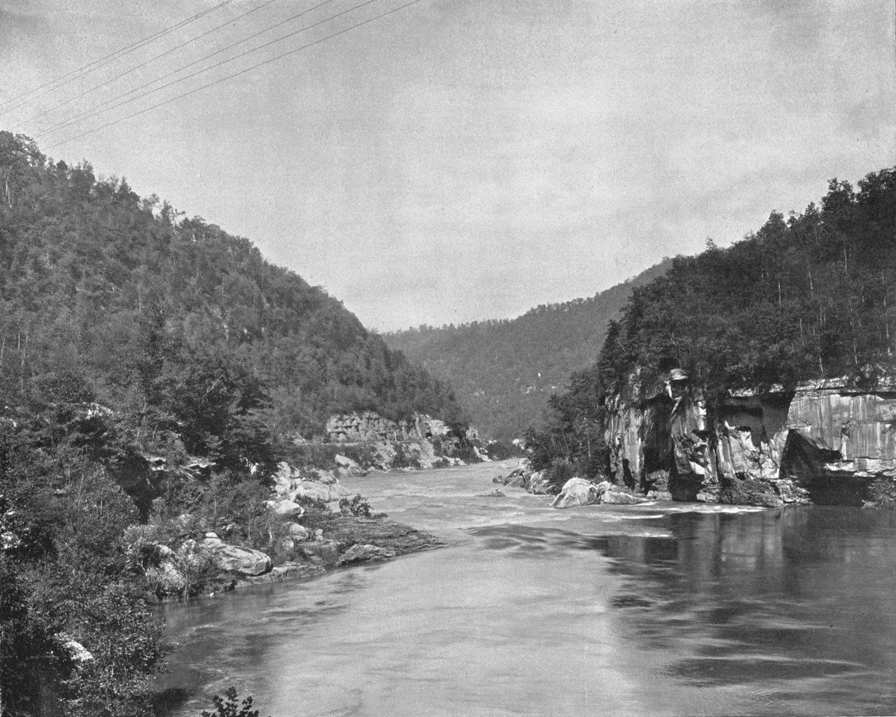 Dragon Gorge, New River, Batı Virjinya, ABD, c1900. by Unbekannt