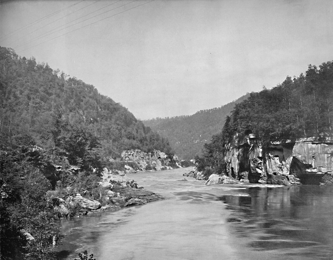 Dragon Gorge, New River, Batı Virjinya, c1897. by Unbekannt