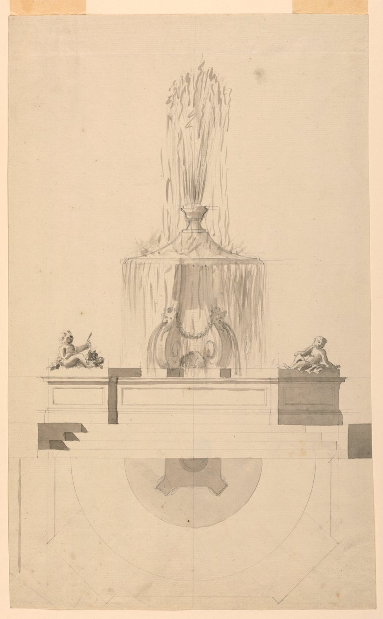 Çizim, Çeşme, 1775 by Unbekannt