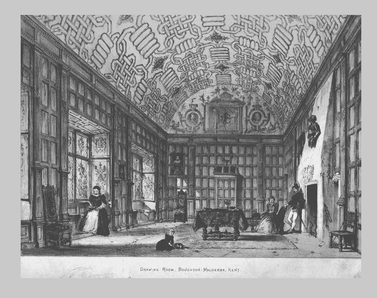 Çizim Odası, Boughton-Malherbe, Kent., 19. yüzyıl ortası by Unbekannt