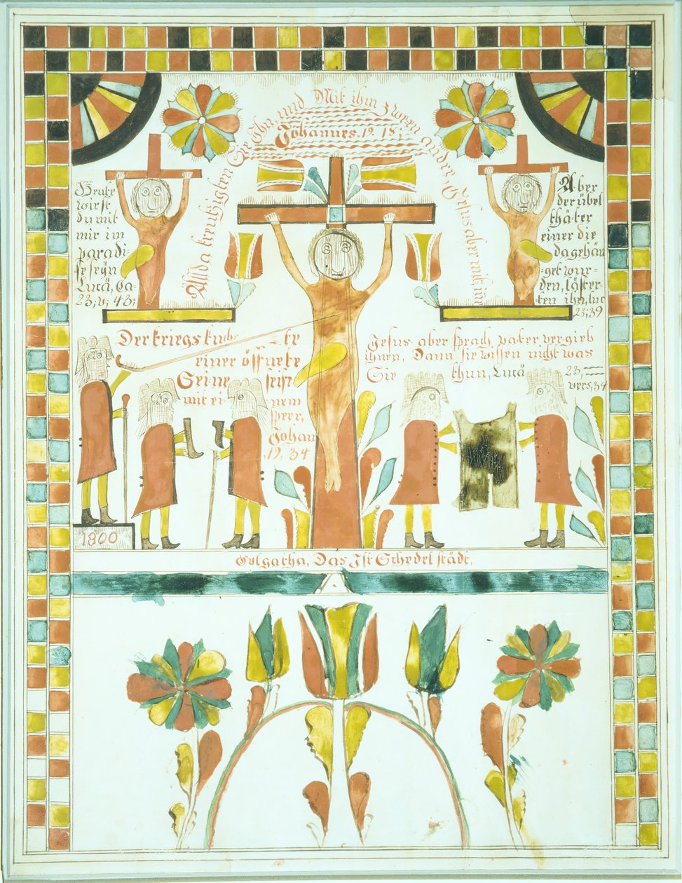 Çarmıha Gerilme Çizimi, 1800. by Unbekannt
