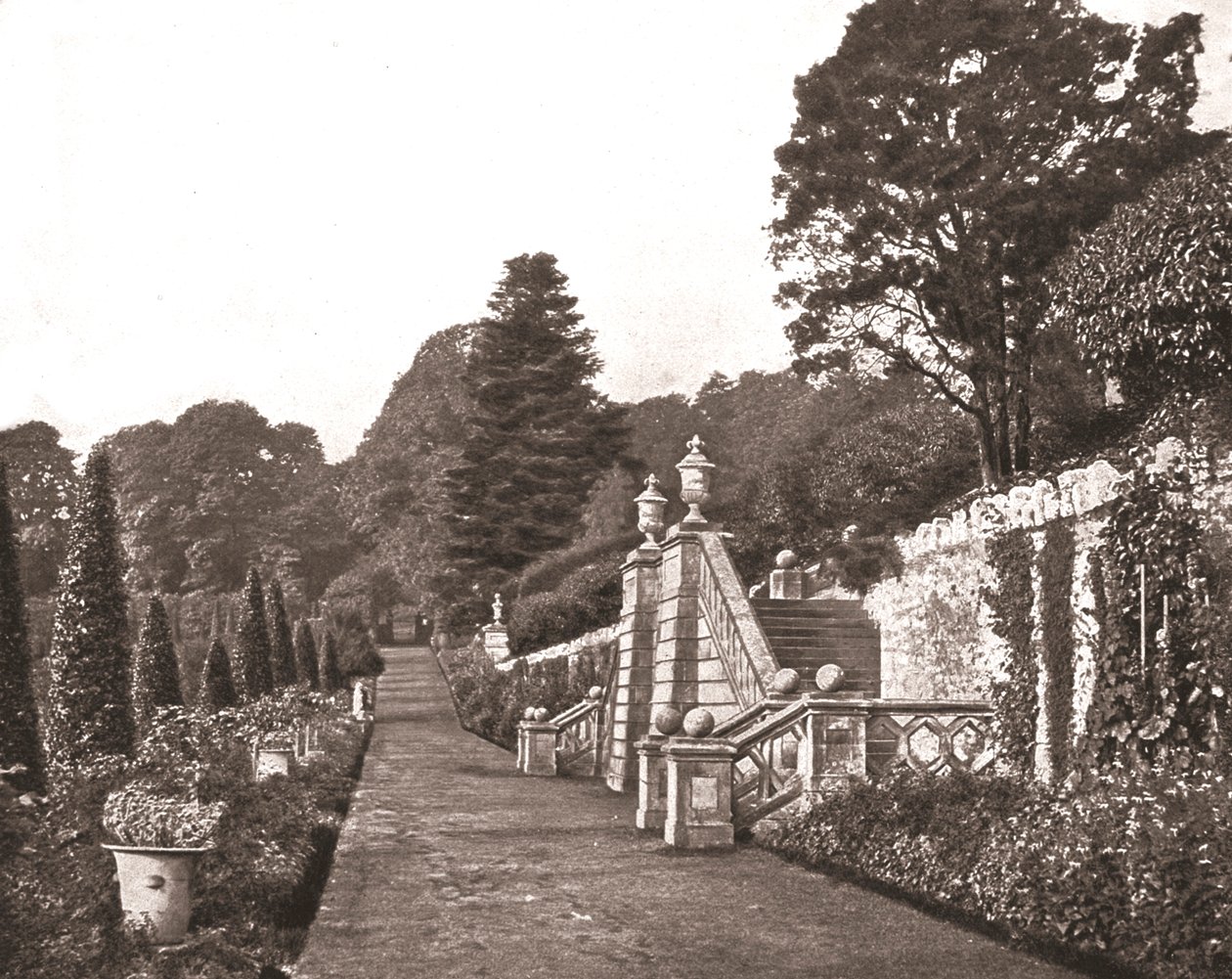 Drummond Kalesi bahçeleri, Perthshire, İskoçya, 1894. by Unbekannt