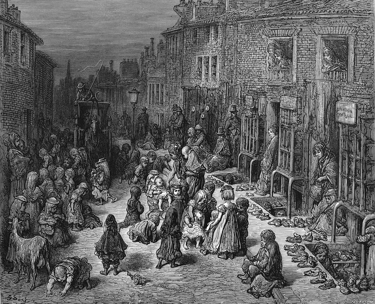 Dudley Caddesi, Seven Dials, Londra, 1872 by Unbekannt