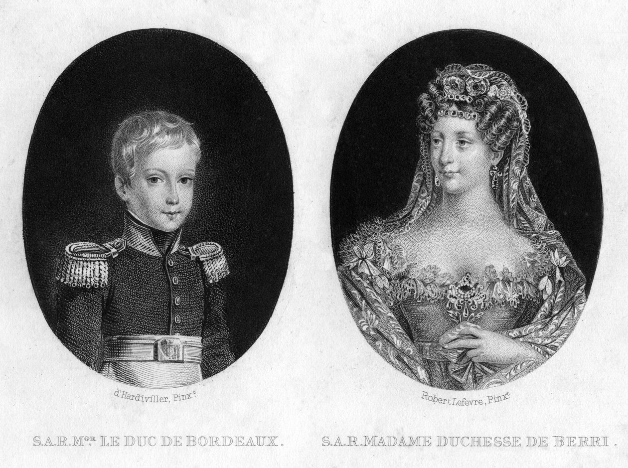Bordeaux Dükü ve Berri Düşesi by Unbekannt