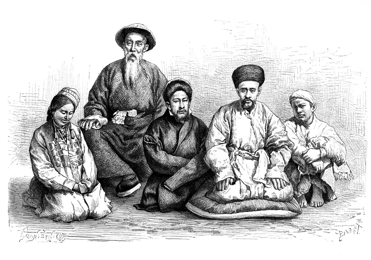 Zindanlar ve Taranchiler, türler ve kostümler, c1890 by Unbekannt