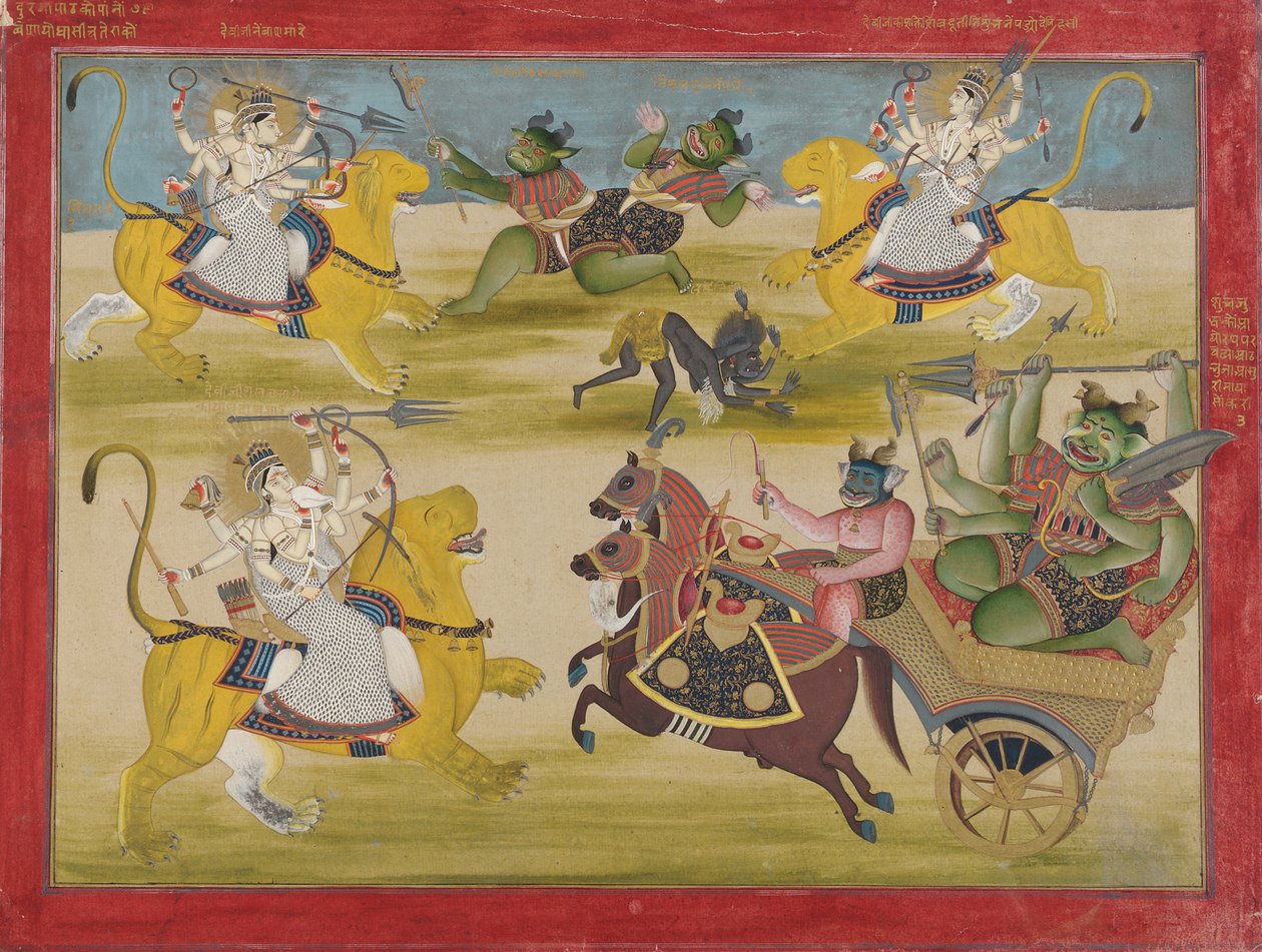 Durga, 19. yüzyılın ortalarında bir Devi Mahatmya
