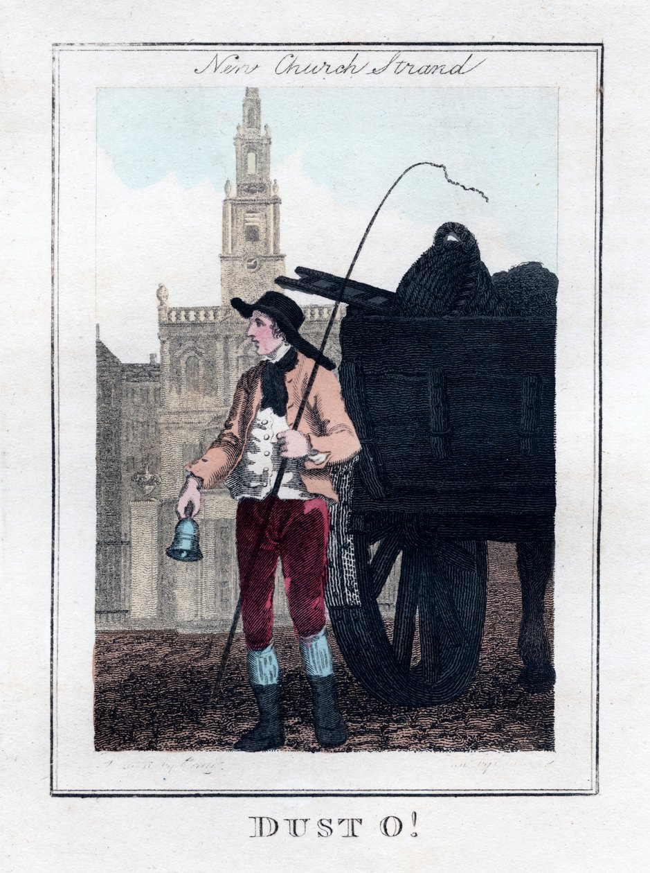 Dust O!, New Church, Strand, Londra, 1805 by Unbekannt