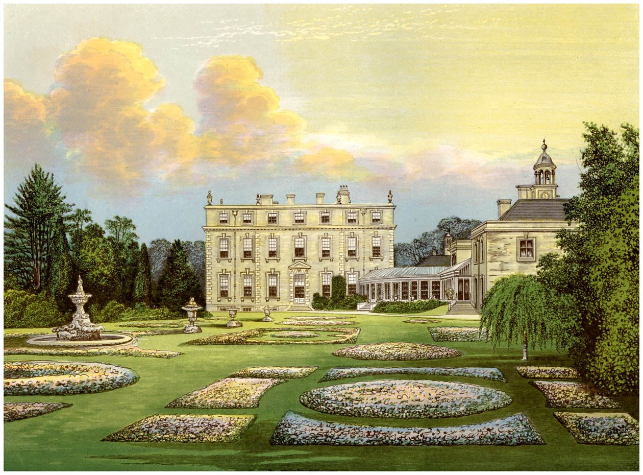 Dytchley House, Oxfordshire, Vikont Dillon'un evi, c1880 by Unbekannt