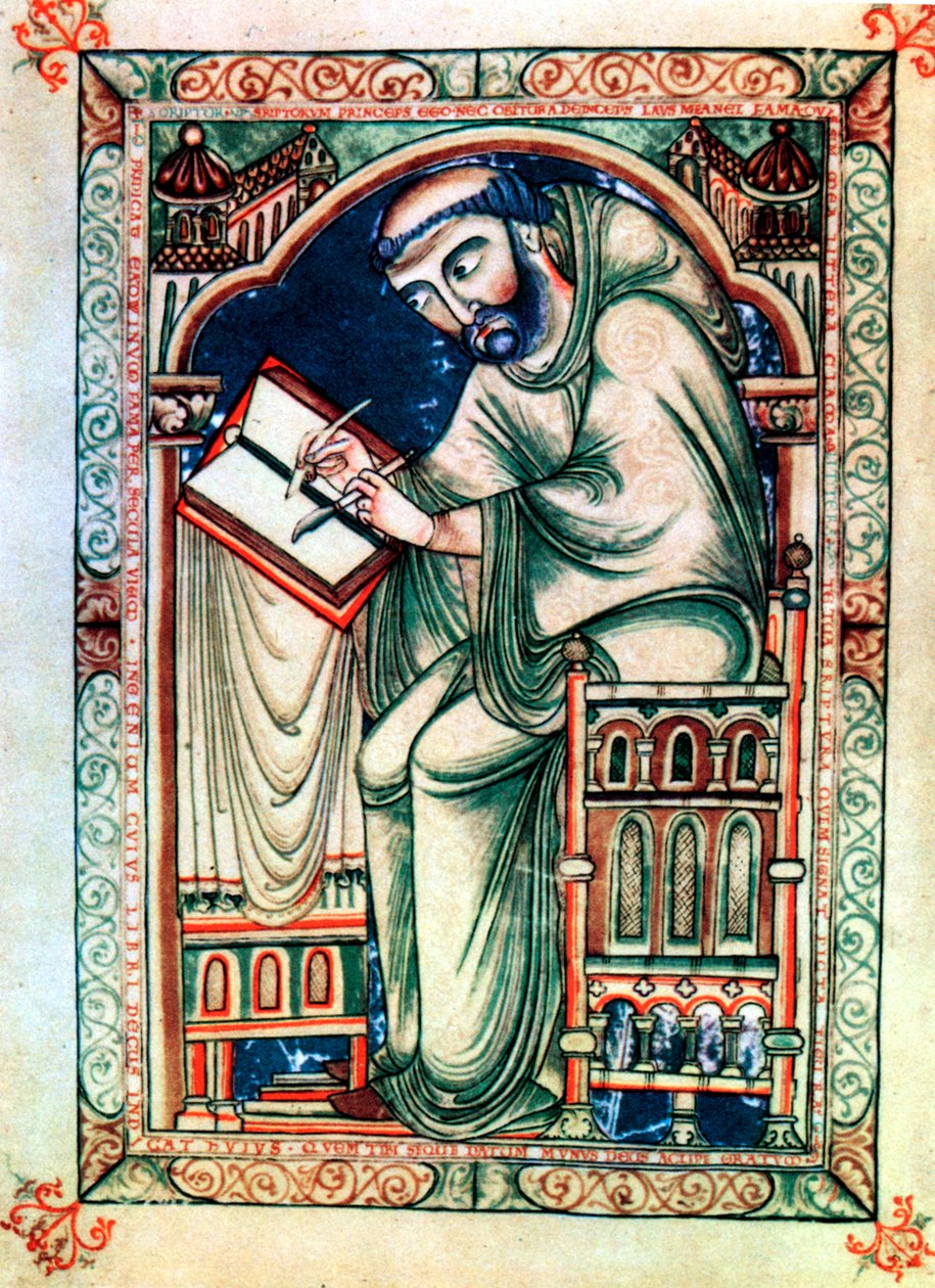 Eadwine the Scribe, 12. yüzyılın ortalarında by Unbekannt