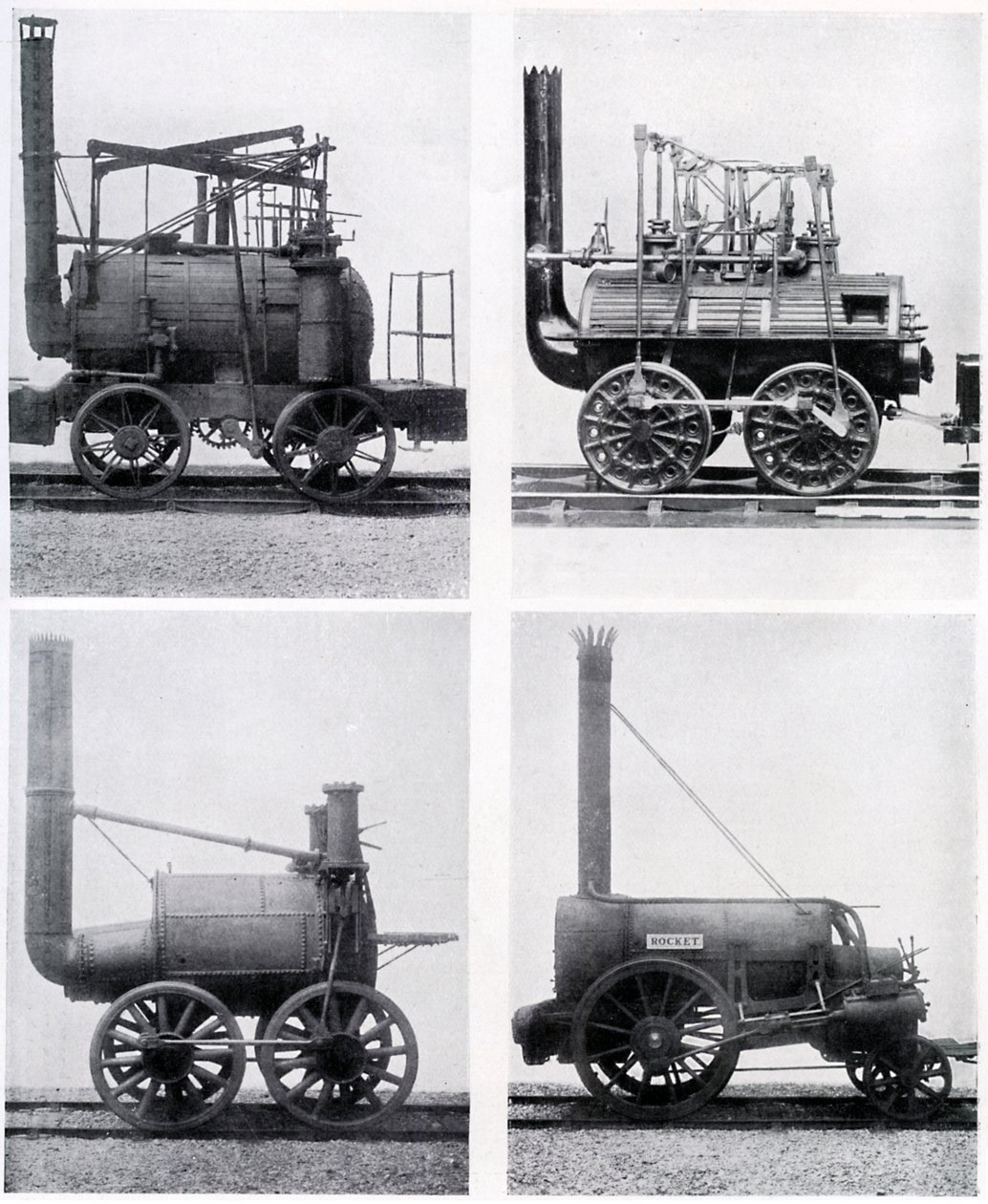 Erken lokomotifler, 19. yüzyıl, c1920 by Unbekannt