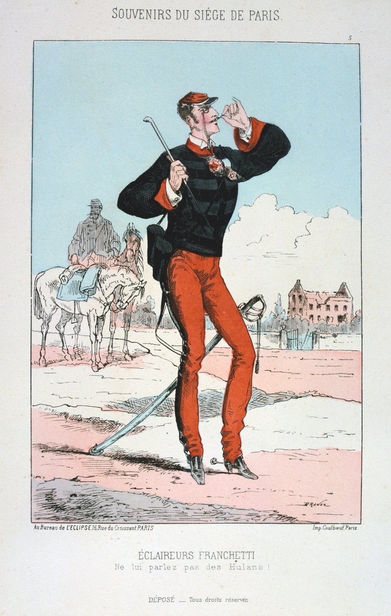 Eclaireurs Franchetti, Paris Kuşatması, 1870-1871. by Unbekannt