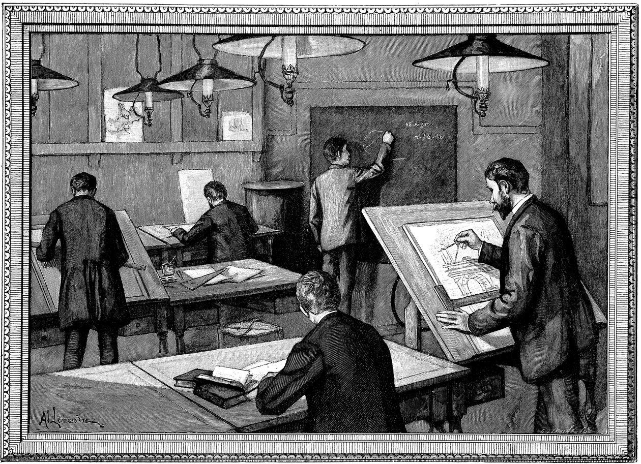 Ponts-et-Chaussees Okulu, Paris, 1894 by Unbekannt