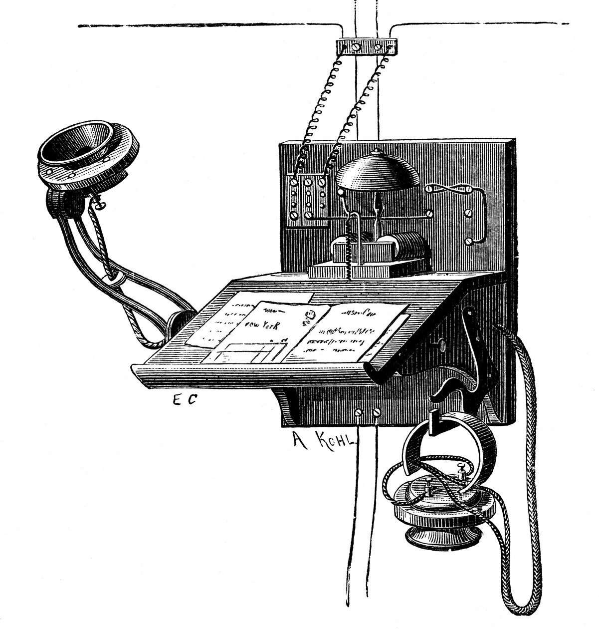 Edison vericisi ve midilli taç alıcısı, New York, c1891 by Unbekannt