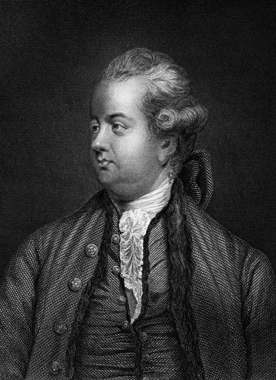 Edward Gibbon, İngiliz tarihçi, 19. yüzyıl by Unbekannt