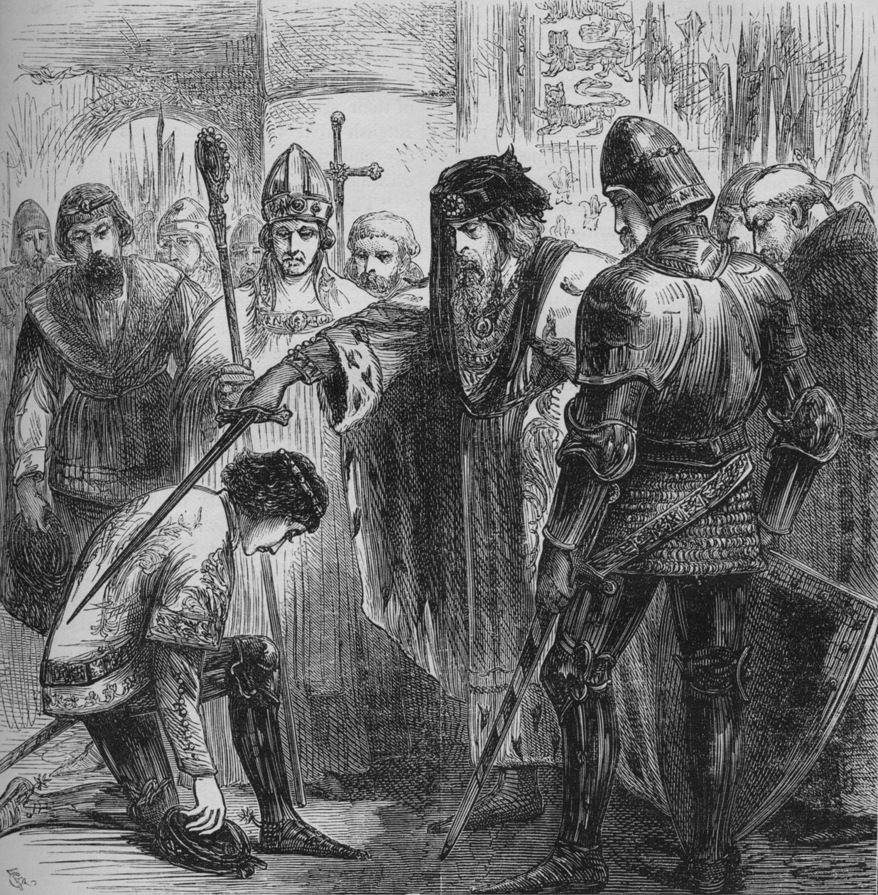 Edward III. Kara Prens Şövalyesi, 1384, c1880 by Unbekannt