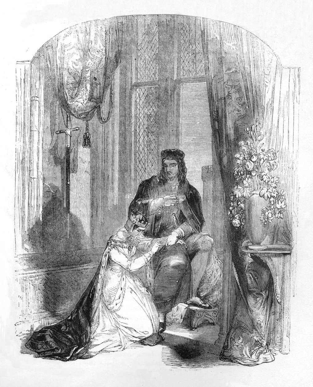 Edward III. ve Salisbury Kontesi, 1845 by Unbekannt