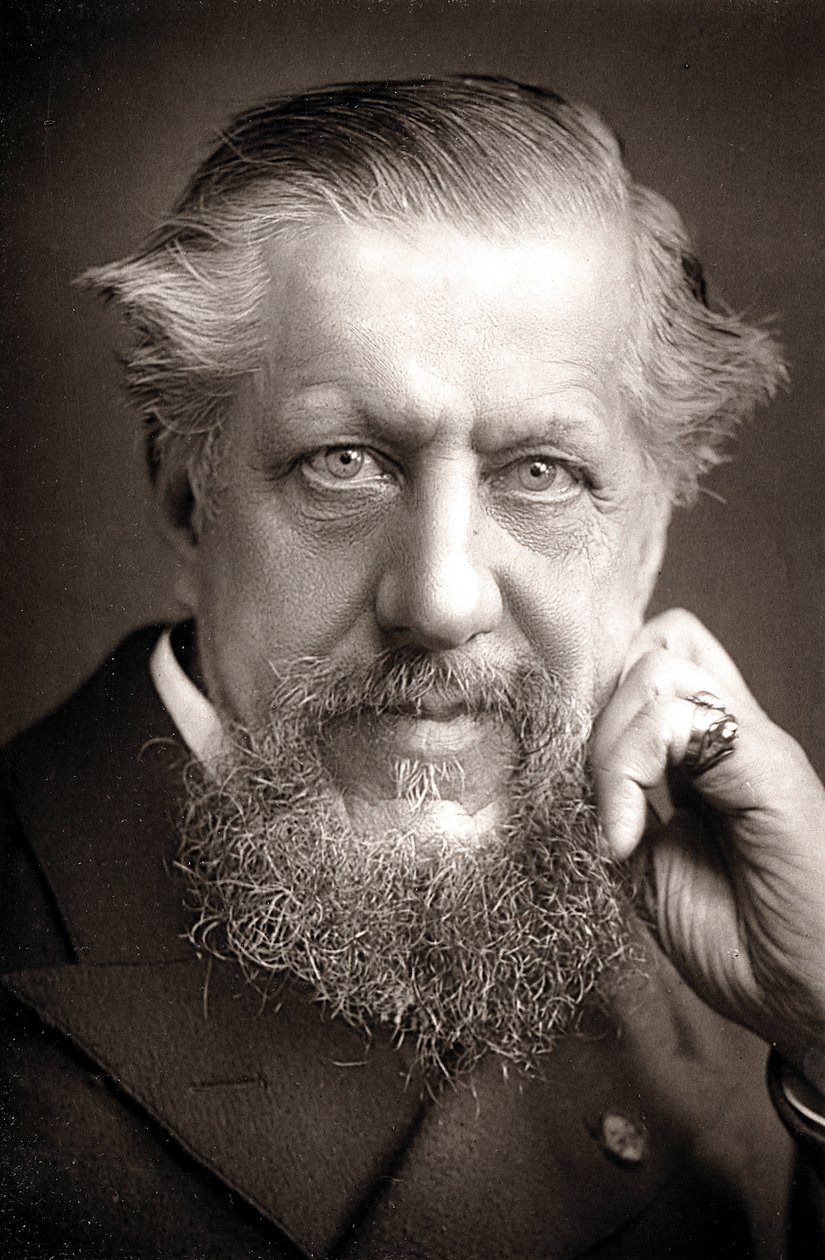 Edwin Arnold 1832-1904, İngiliz oryantalist, şair ve gazeteci, c1890 by Unbekannt
