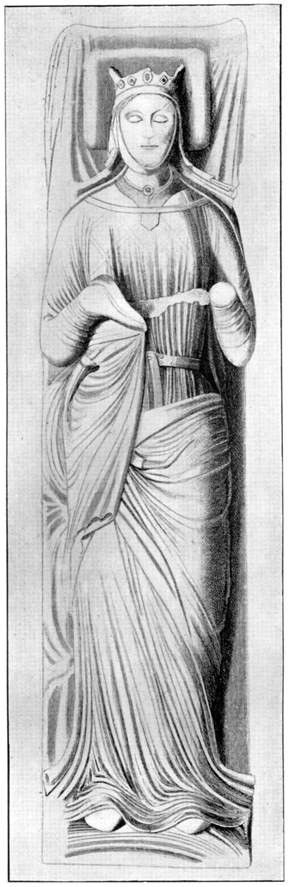 Kraliçe Eleanor'un heykeli, II. Henry'nin eşi, 13. yüzyıl, 1910 by Unbekannt