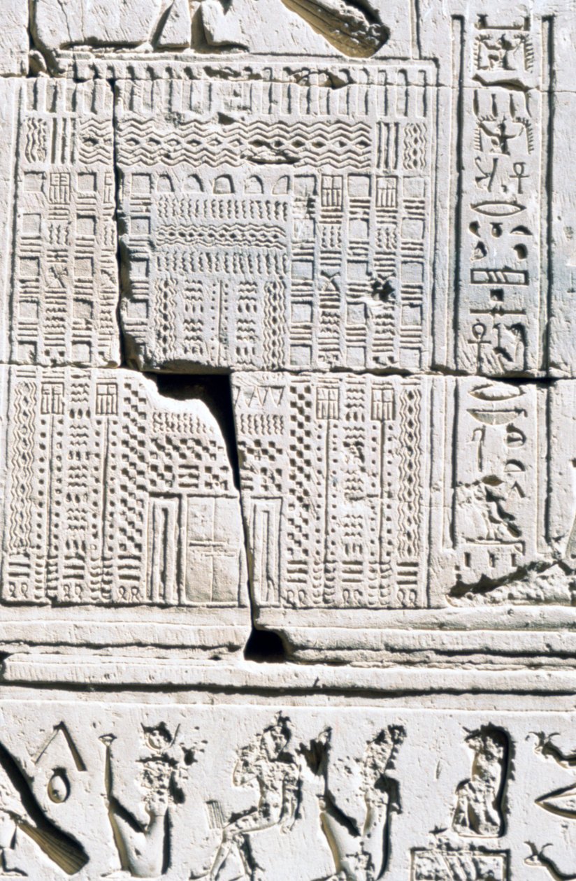 Mısır takvimi, Kom Ombo Tapınağı, Mısır, MÖ 2.-1. yüzyıl by Unbekannt